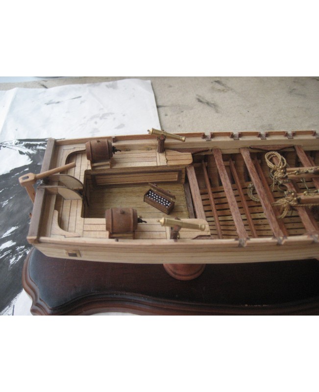 Chalupa 1834 L 14 inch 360 mm wooden ship model kits
