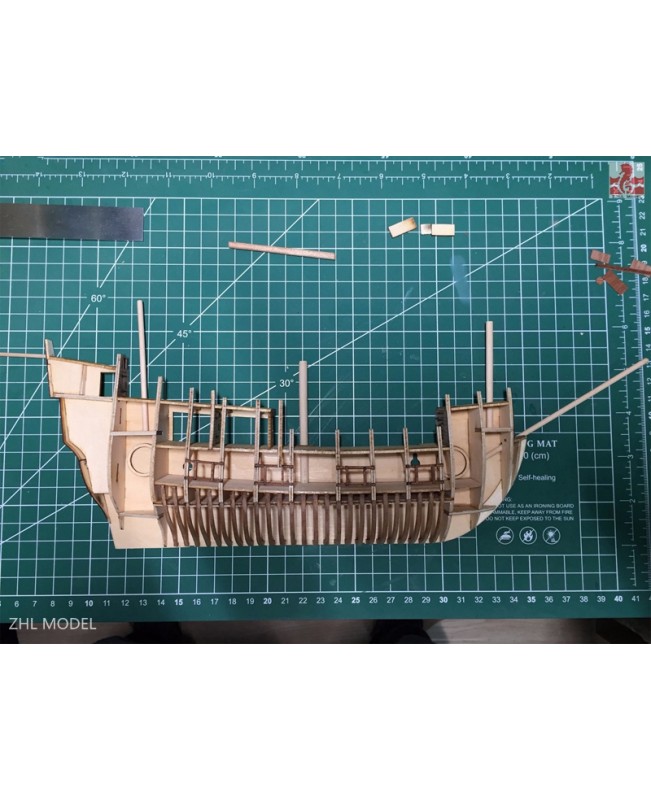 Mayflower Section Scale 1/96 13.7" Wooden Model Ship Kit