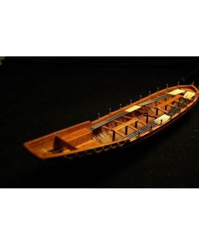 Le requin Longboat Life Boat  Scale 1/48 L 242MM 9.5" Wooden Model Ship kit