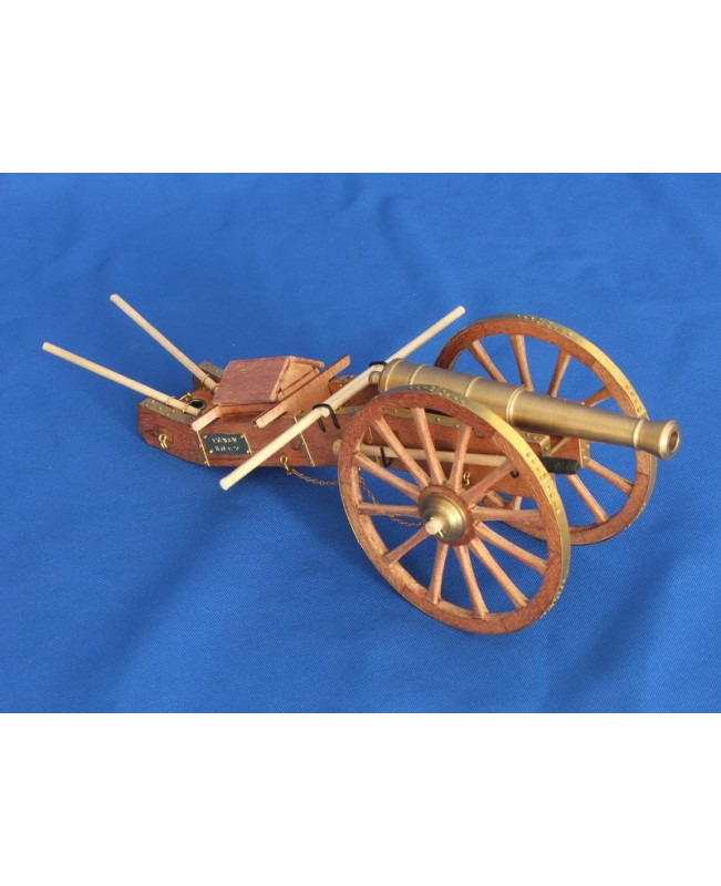 Cannon of napoleon's time wooden model kit