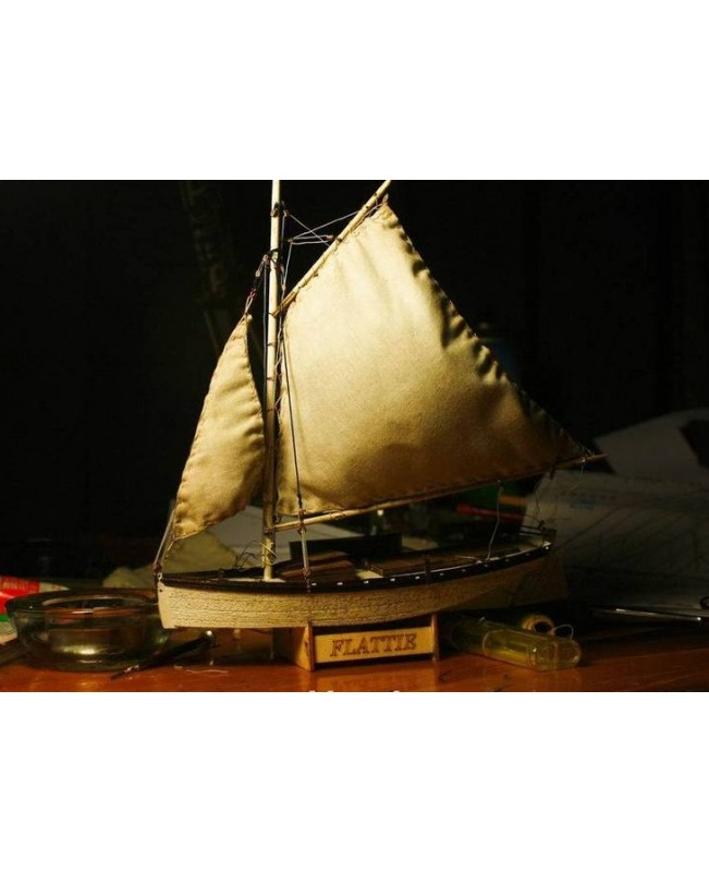 Flattie - small version scale 1/35 L 7.8" wooden model ship kit