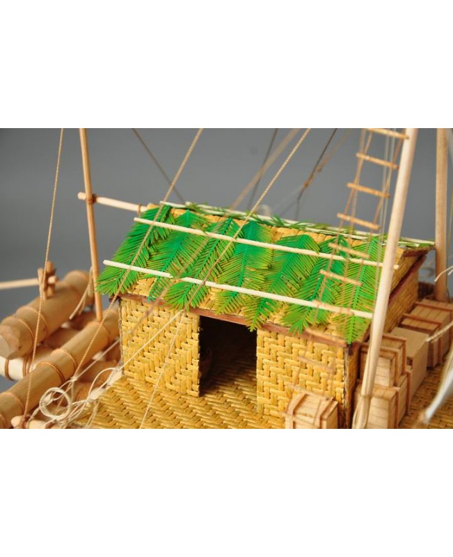 Kon-Tiki Raft Scale 1/18 15.8" Wood Model Ship Kit Model ship