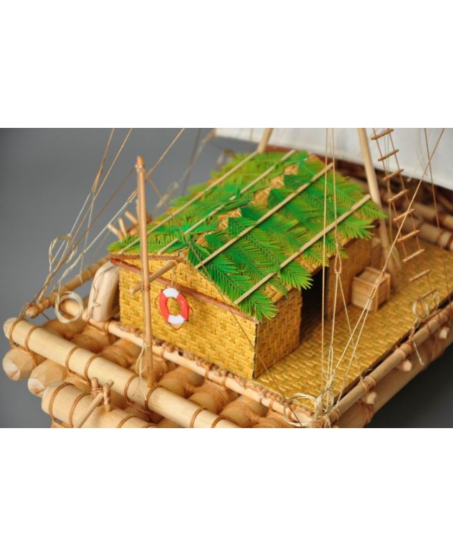 Kon-Tiki Raft Scale 1/18 15.8" Wood Model Ship Kit Model ship