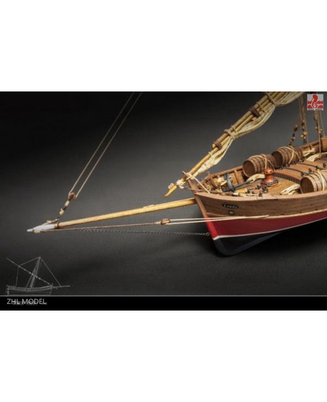 LEUDO Scale 1/48 430mm 17" Wood Ship Model Kit Sailboat model kit
