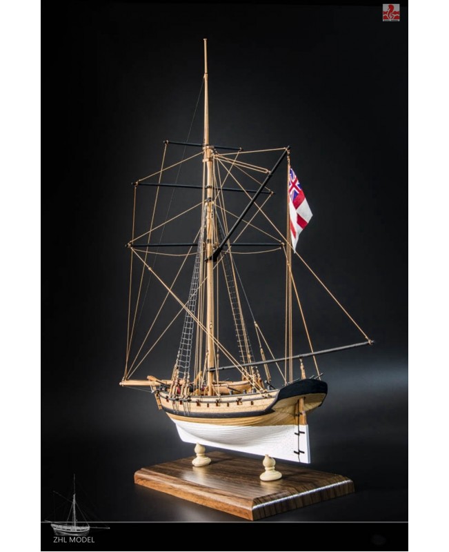 H.M.S CUTTER LADY NELSON Scale 1/64 L 20.8" Wood ship model kit