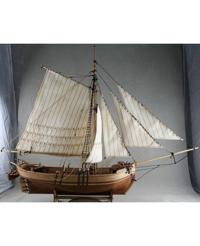 Sweden Yacht Sailboat Scale 1/50 25 inch 640 mm Wooden Boat Model kit