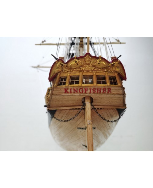 HMS Kingsfisher 1804 Pear version 1:60 840mm 18-gu...