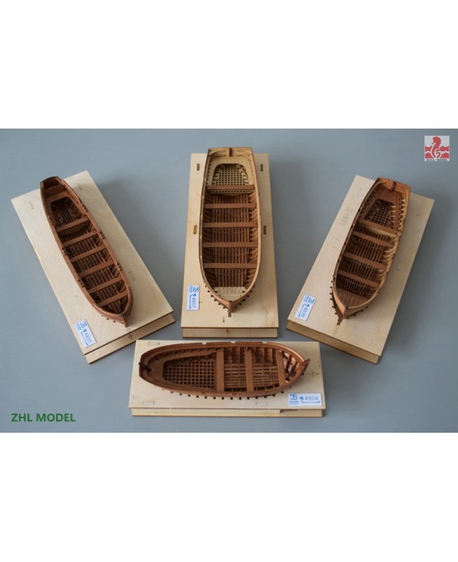 HMS Surprise Scale 1/48 56.9" with 4 lifeboat  Wood Model Ship Kit 
