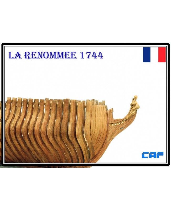 La Renommee 1744 Part1- 4 Scale 1/48 1230 mm Admiralty model Wood model ship kit