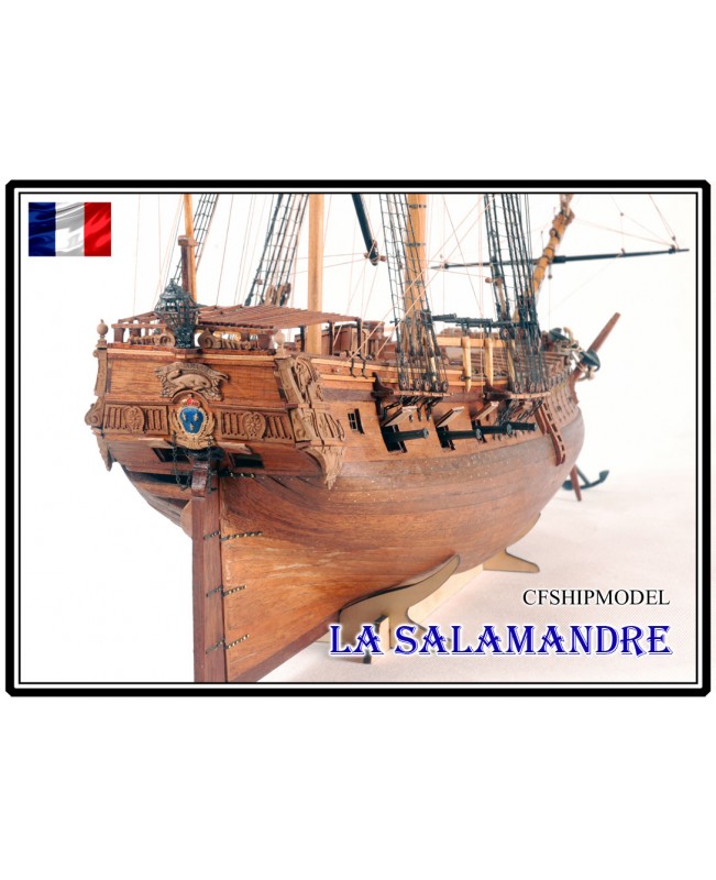 La Salamandre 1752 wood model ship kits
