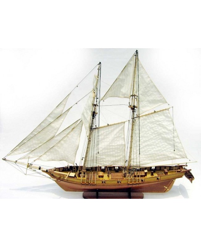 HARVEY 1847 Scale 1/50 921mm 36.2" Wood Model Ship Kit 