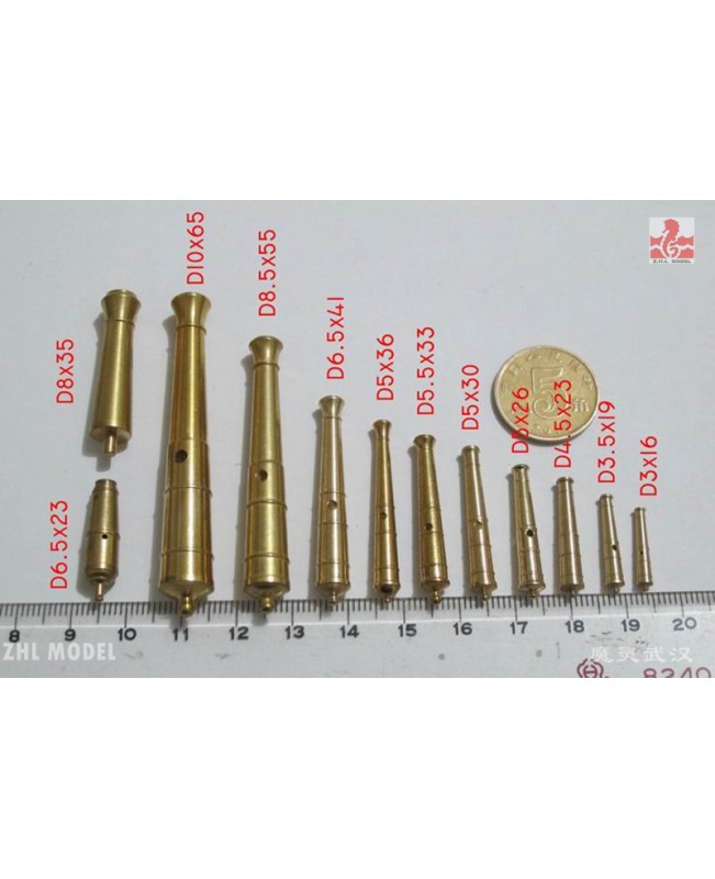 Brass CNC cannon for the kinds wooden model ship kits