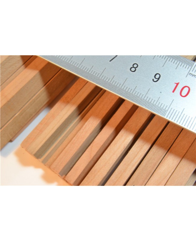 Cherry wood strips 0.6-2mm Thick 25 Pieces