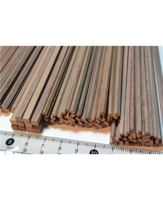 Black Walnut Wood Strips 3-12mm Thick 2 Pieces