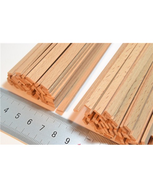 Red beech wood strips 0.6-2mm Thick 25 pieces wood...