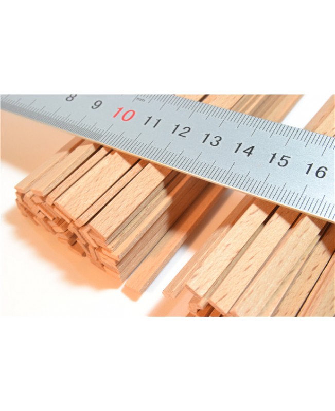 Red beech wood strips 0.6-2mm Thick 25 pieces wood model ship kits